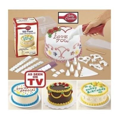      100 Piece Cake Decoration Kit