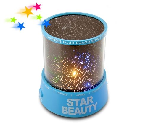 Фото Ночник проектор звездного неба Star Beauty (синий)